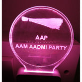 MultiColor ACP Adapter Night Lamp, laser-engraved 3D illusion acrylic and plastic design. Ideal for living spaces and gifts. Safe and low-odor material